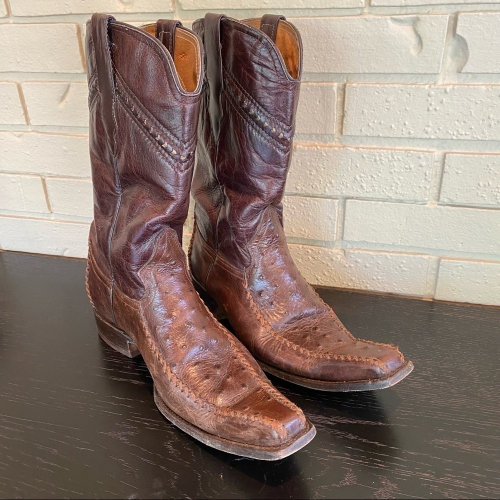 Botas 8 Segundo Leather Western Cowboy Boots US Size 9.5